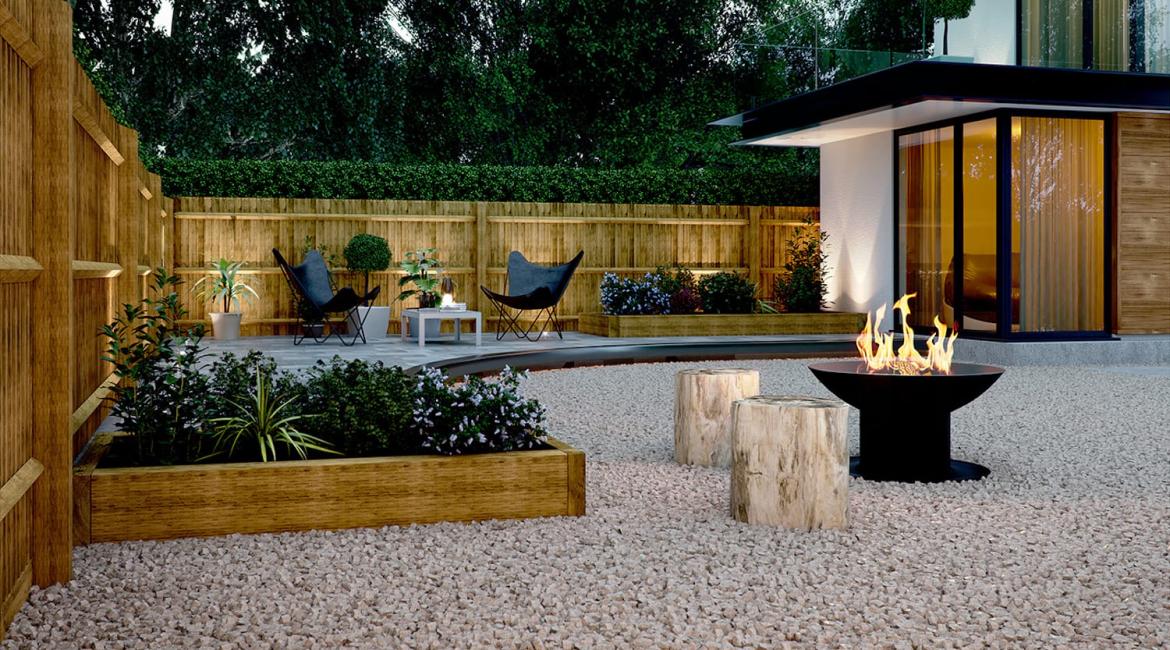 Featheredge with arris rail : 